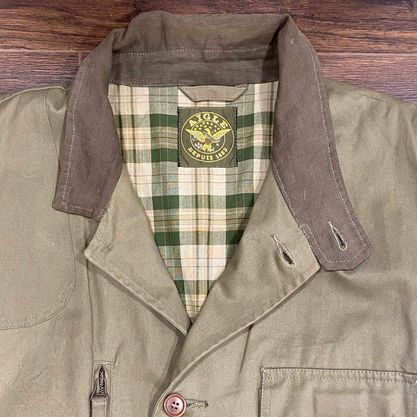 French hunting jacket by Aigle, size L / XL