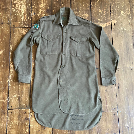1954 dated British Army jungle shirt, Mau Mau rebellion era, size large