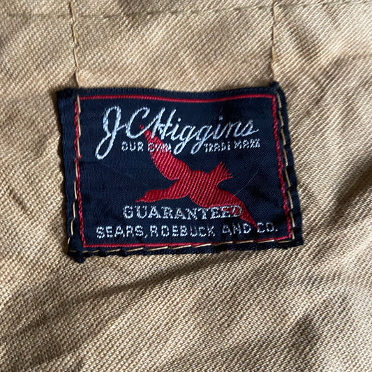1940s/50s JC Higgins hunting jacket with superb chainstitch embroidery, size medium