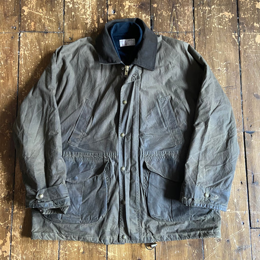 Filson oil cloth jacket with removable gilet liner XL