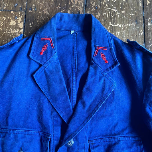 1950s/60s French Firefighters workwear jacket, size medium