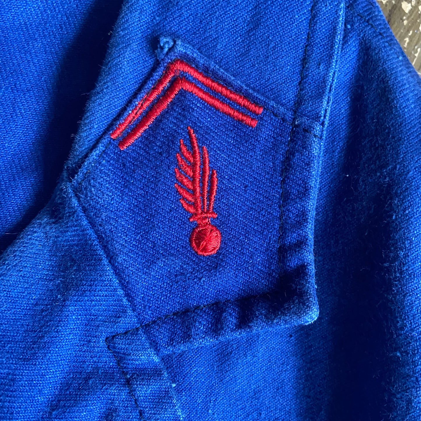 1950s/60s French Firefighters workwear jacket, size medium