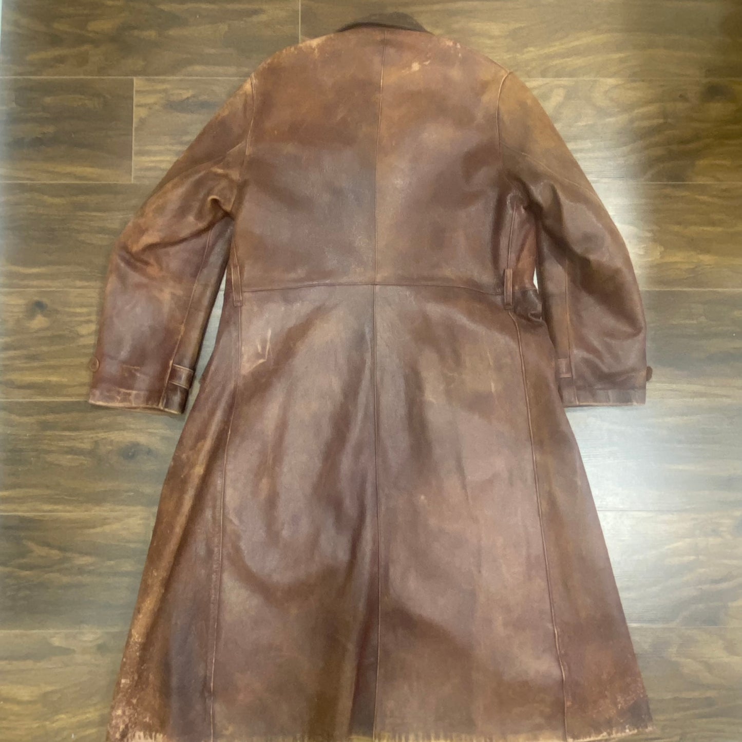 Circa 1920s leather aviation / motoring coat size large stunning