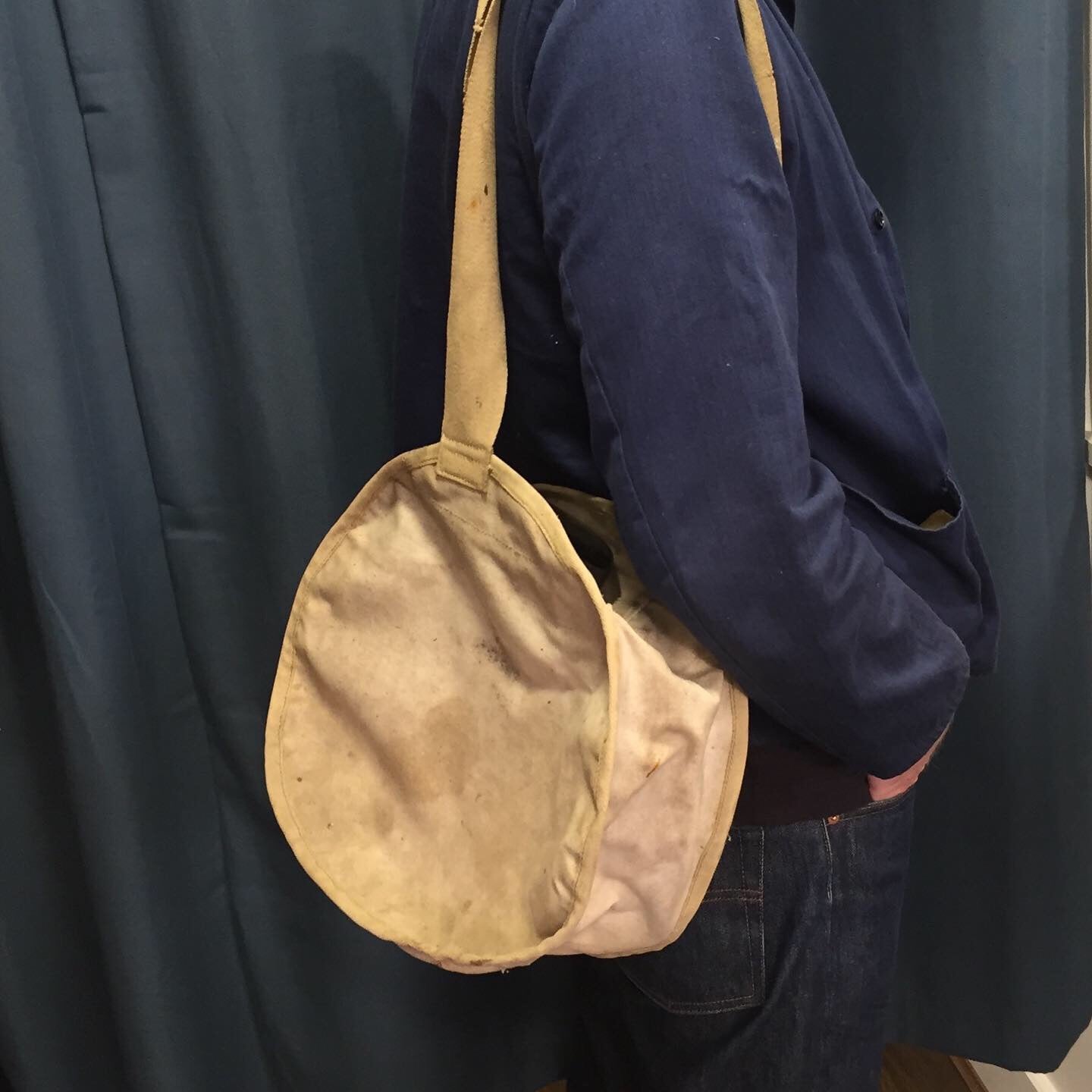 WW2 British Army canvas three gallon canteen dated 1943