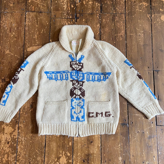 Alaskan First Nation Cowichan sweater S/M stunning