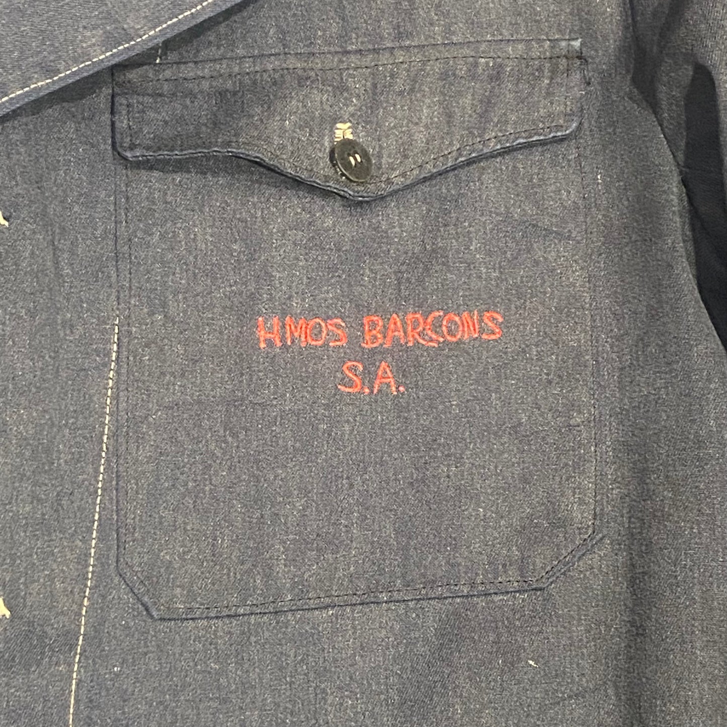 Circa 1950s Spanish workwear jacket, size large
