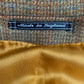 Vintage windowpane check tweed Balmacaan Raglan sleeve overcoat by Austin Reed, large