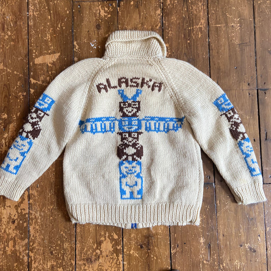 Alaskan First Nation Cowichan sweater S/M stunning