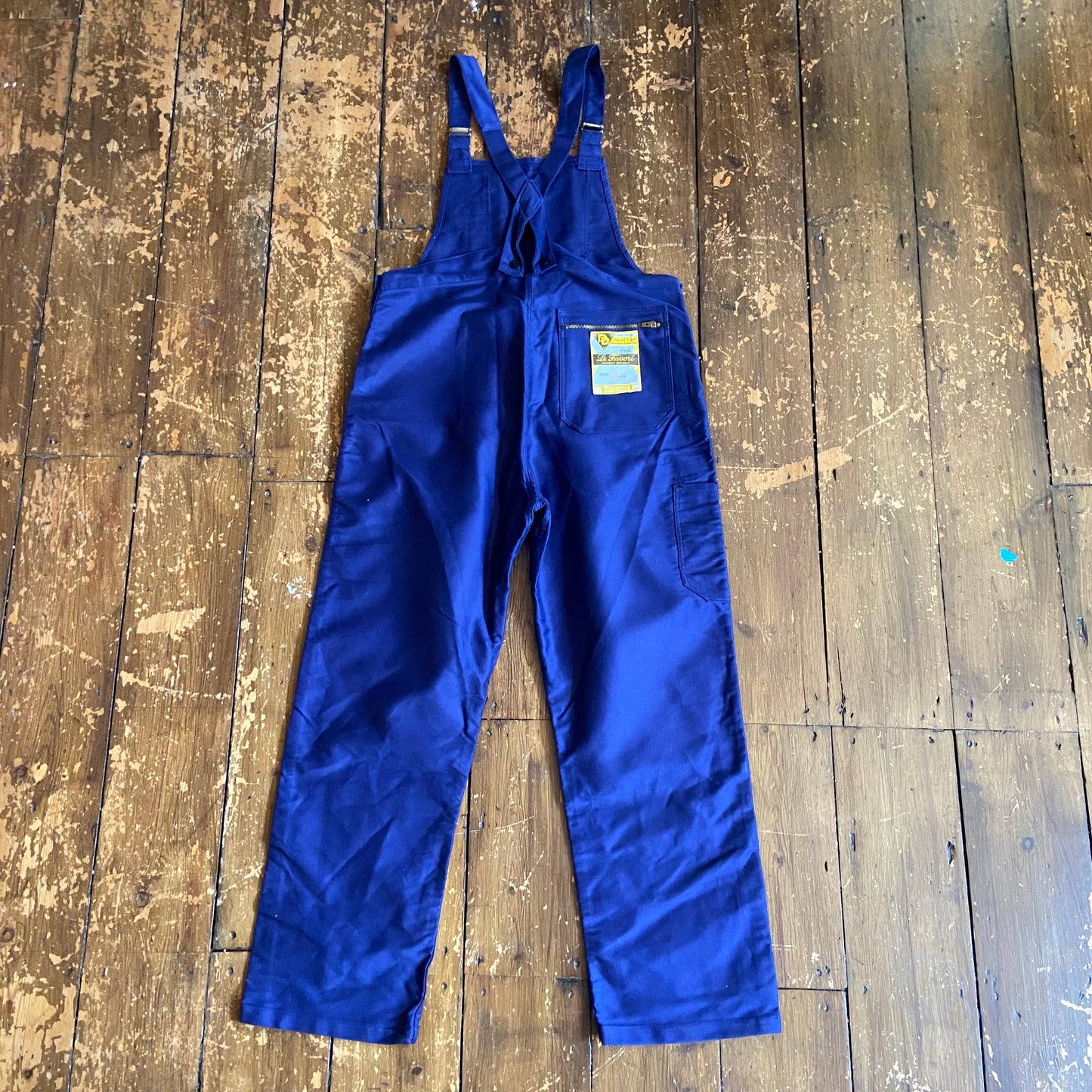 Deadstock French moleskin dungarees, large