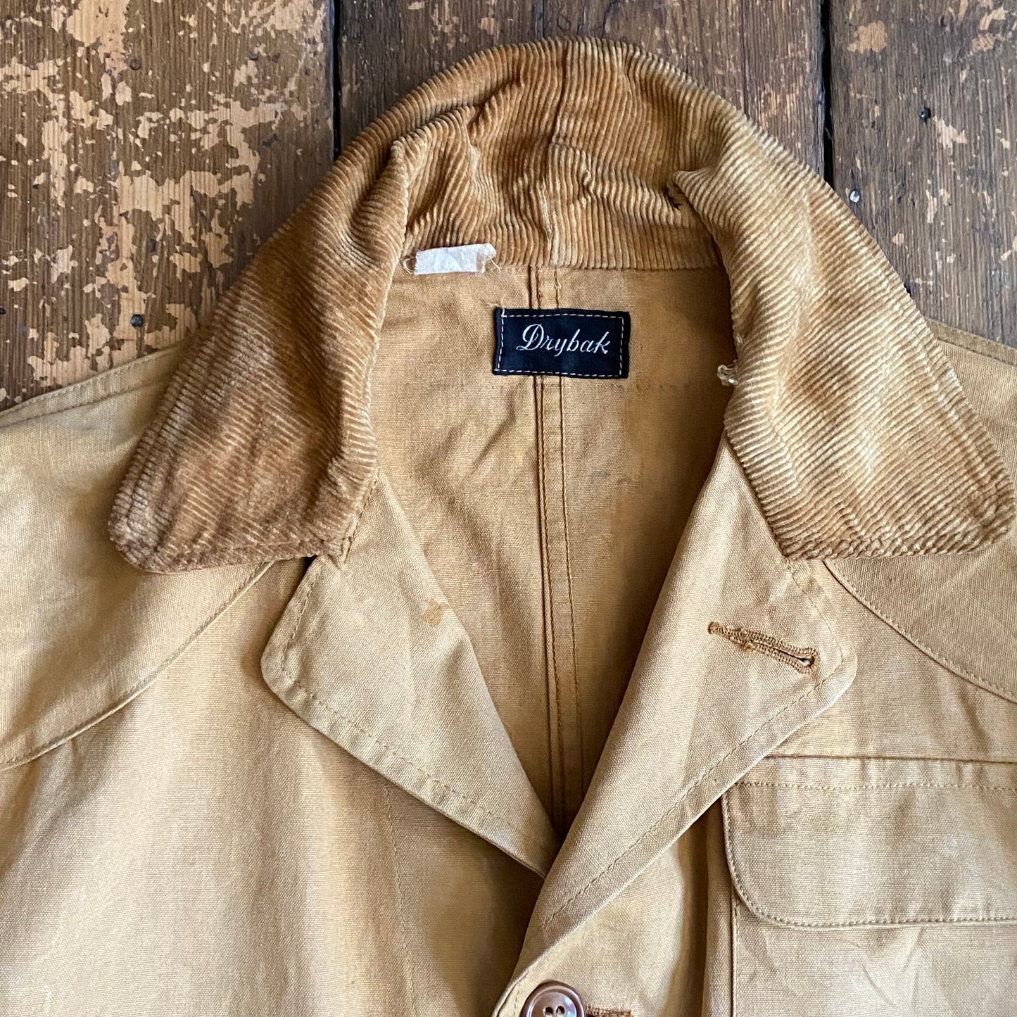 1940s Drybak duck canvas hunting jacket, medium