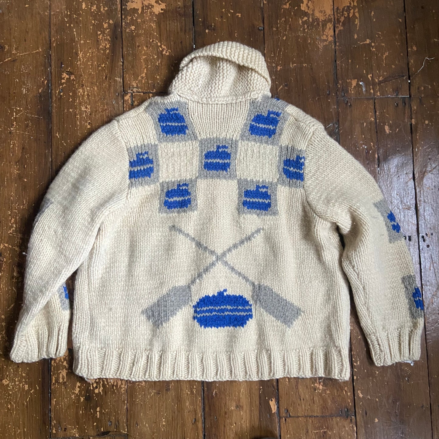 1950s Cowichan sweater, XL