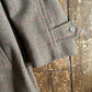 Deadstock Bladen Supasax herringbone tweed Balmacaan overcoat, medium