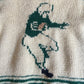 1950s Cowichan sweater with American Football motif XL