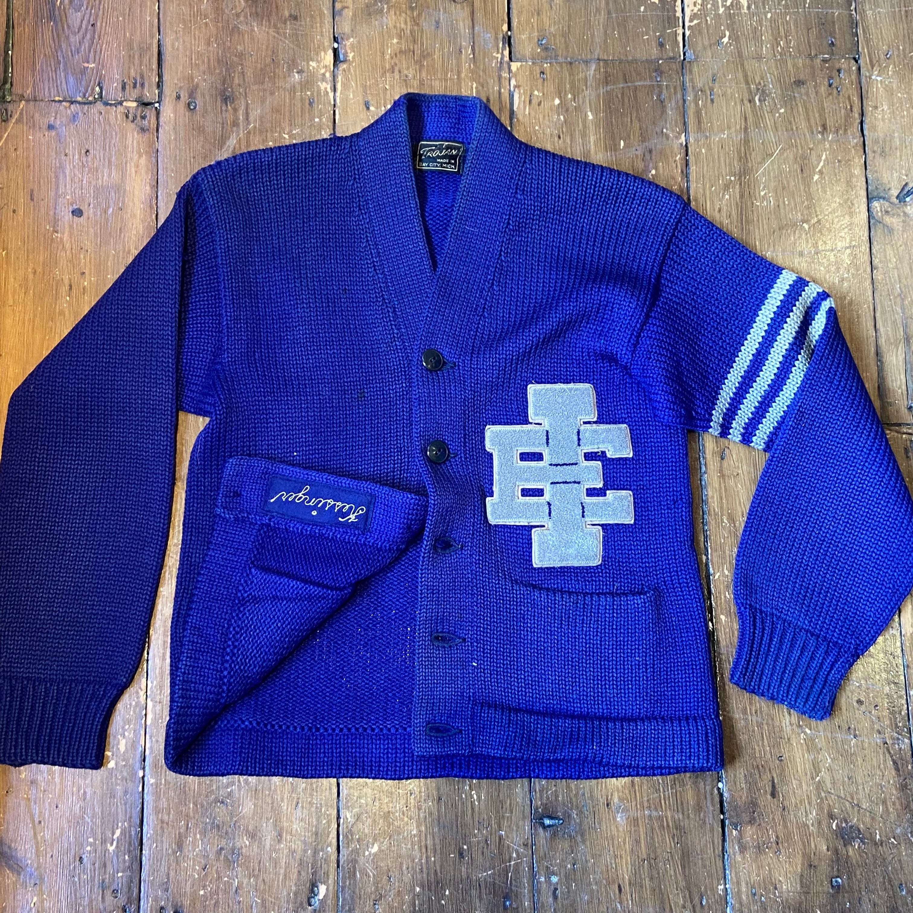 50s letterman outlet sweater