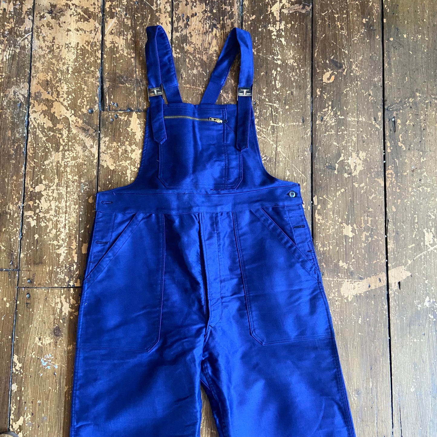 Deadstock French moleskin dungarees, large