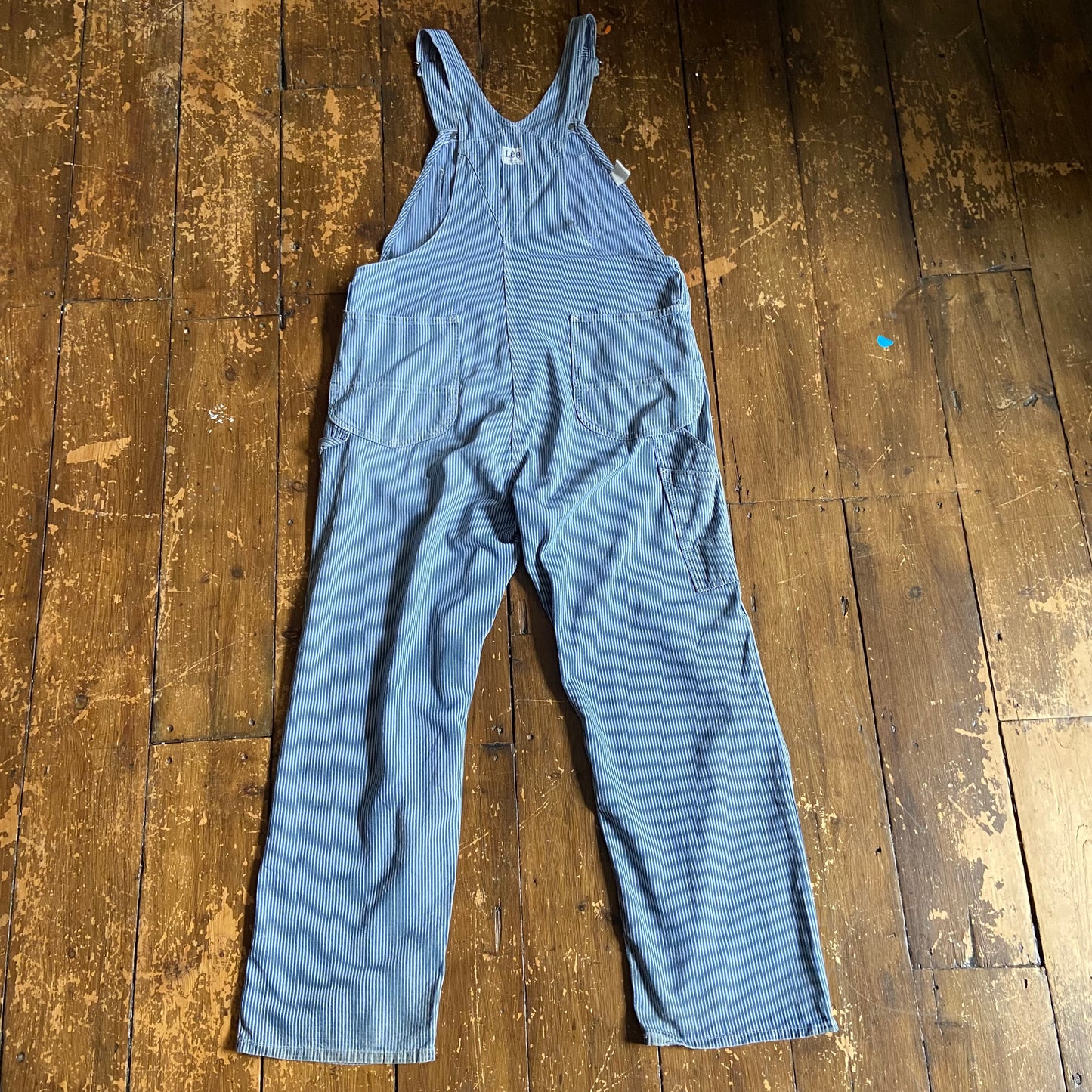 1970s Lee hickory stripe dungarees XL