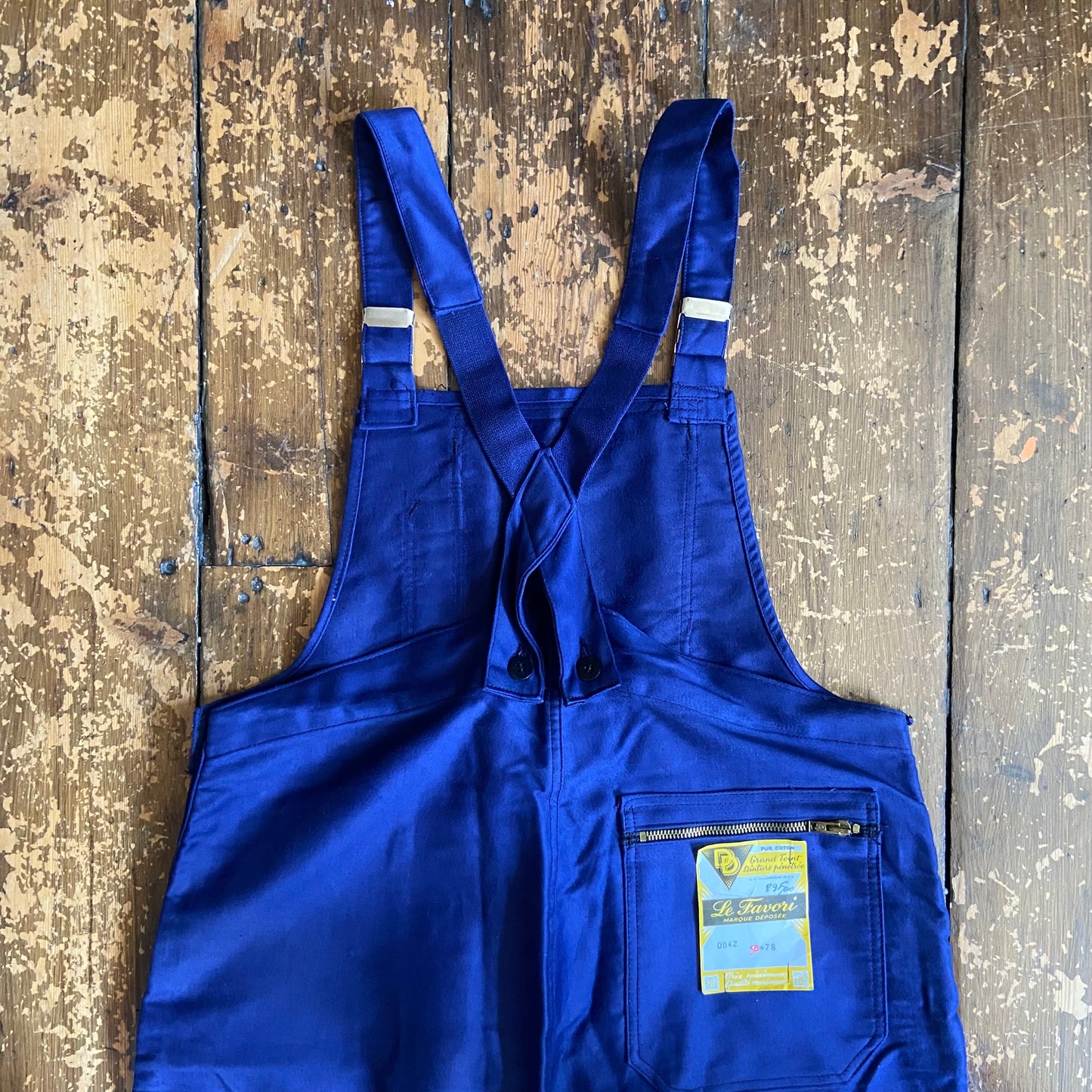 Deadstock French moleskin dungarees, large