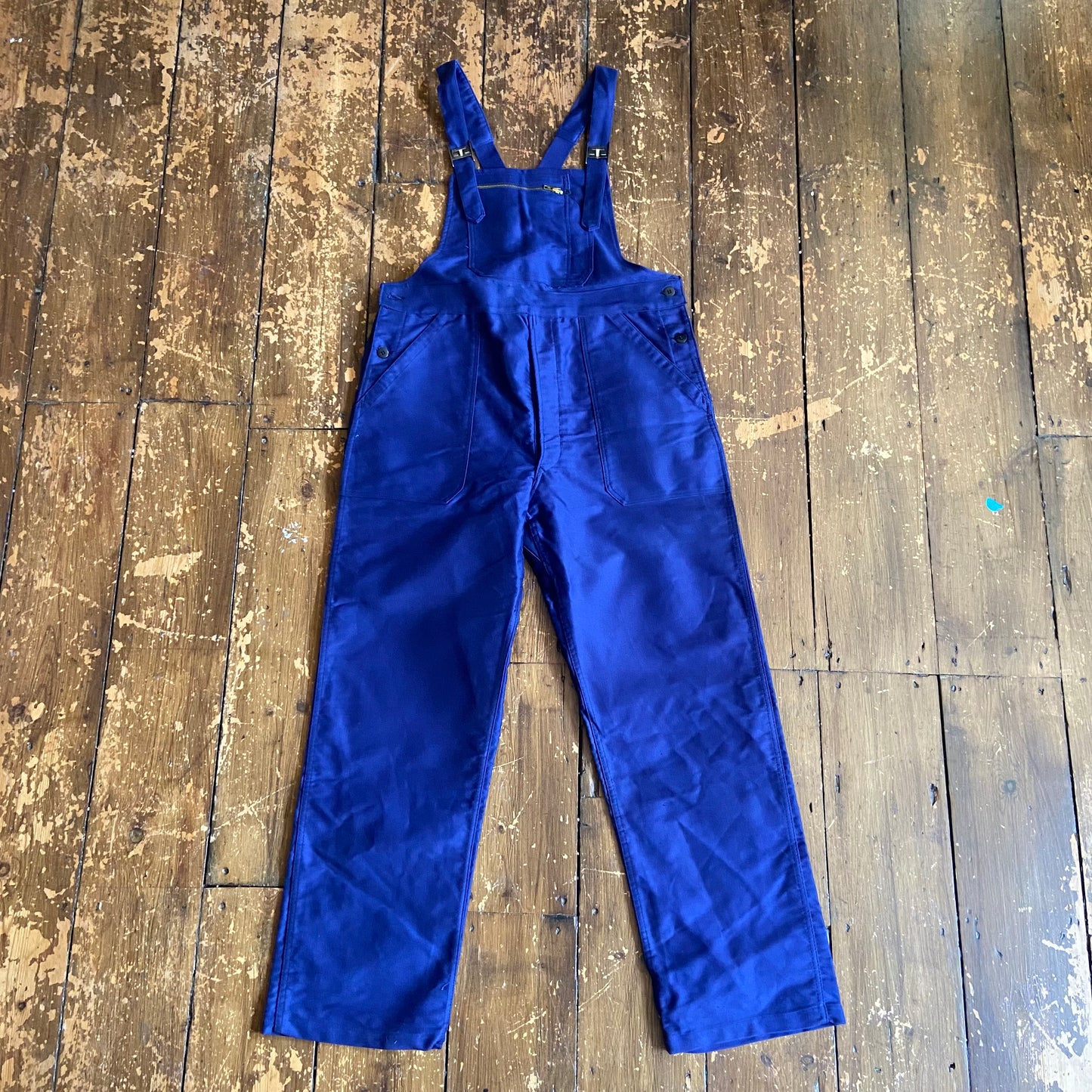 Deadstock French moleskin dungarees, large