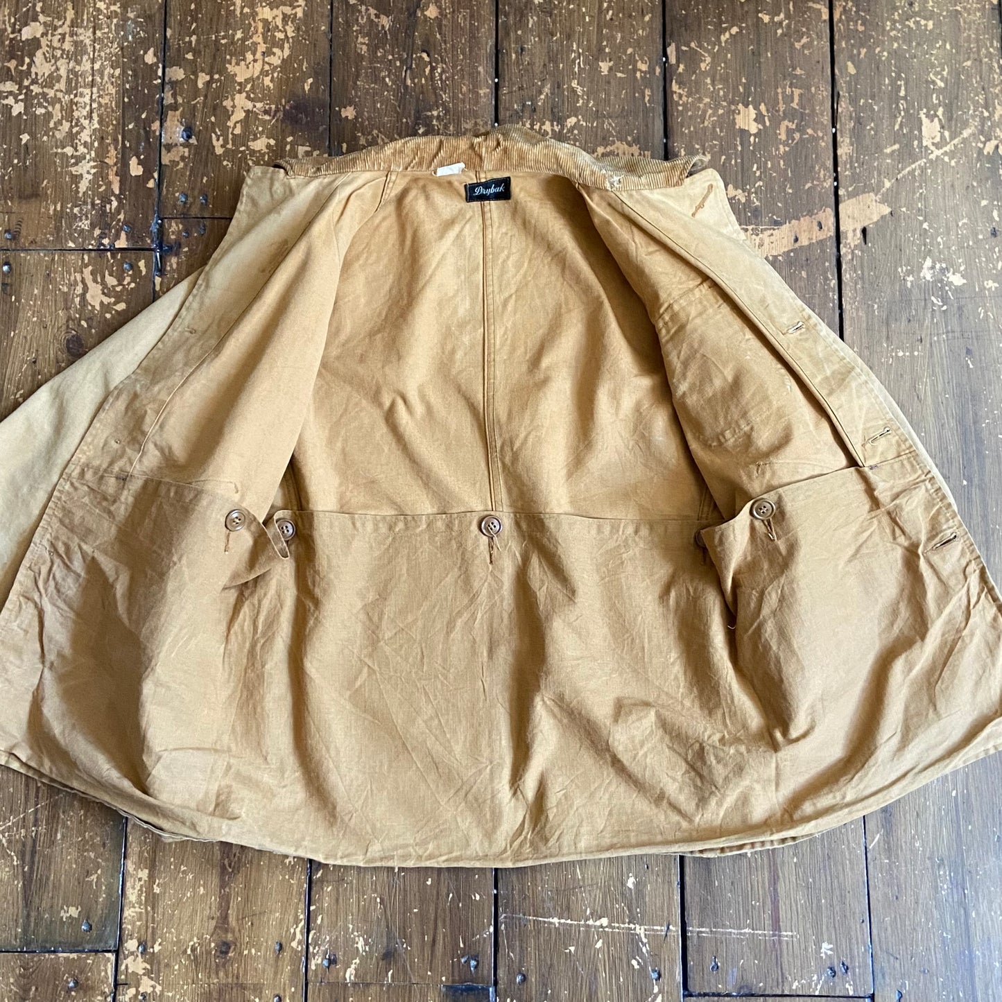 1940s Drybak duck canvas hunting jacket, medium