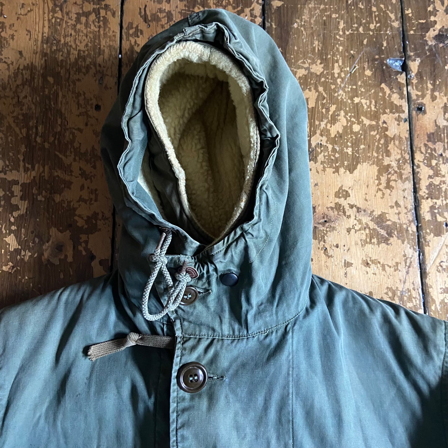 1951 dated US Air Force M47 parka with original liner, size small, fits medium