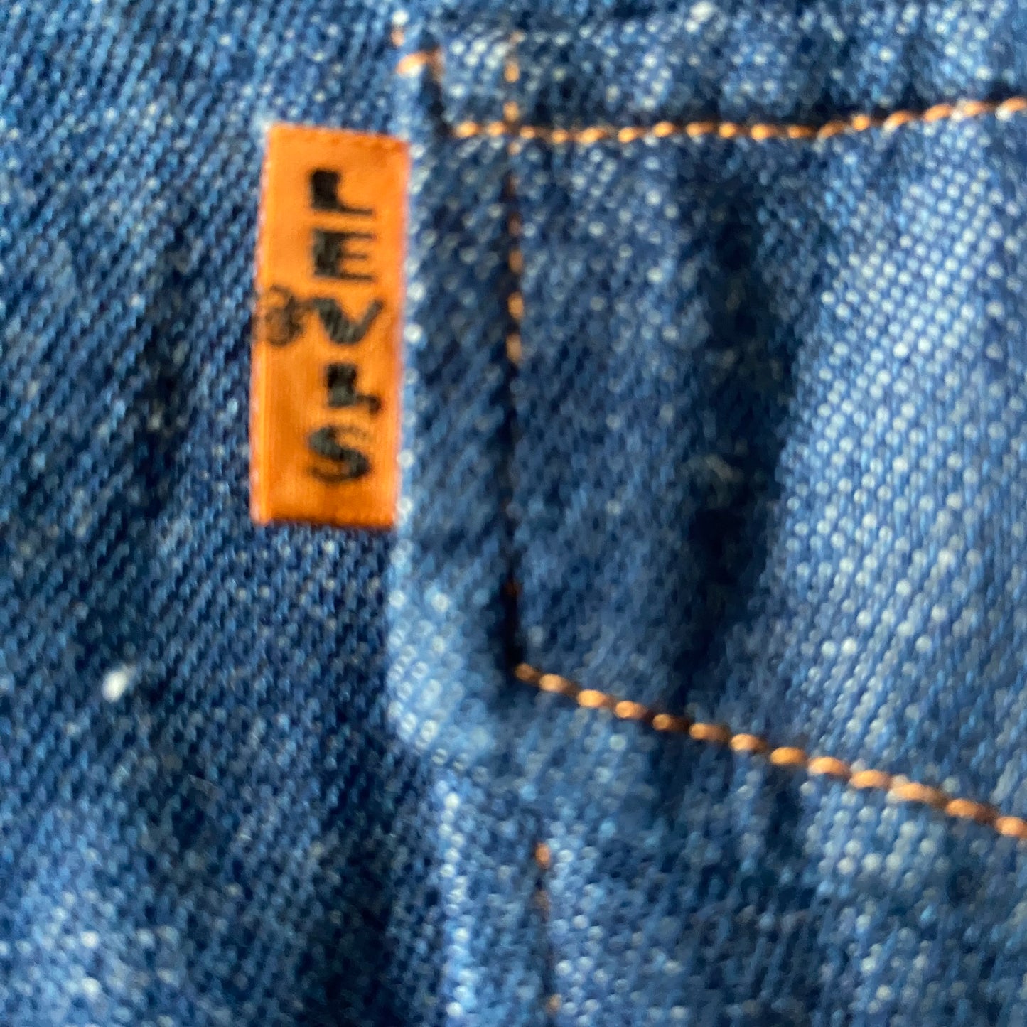 Early 1970s deadstock Levi's big E denim shirt, small