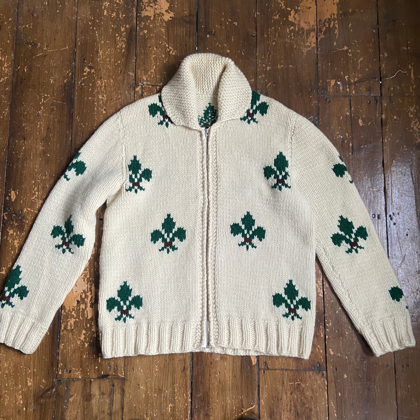 1950s/60s Cowichan sweater, large