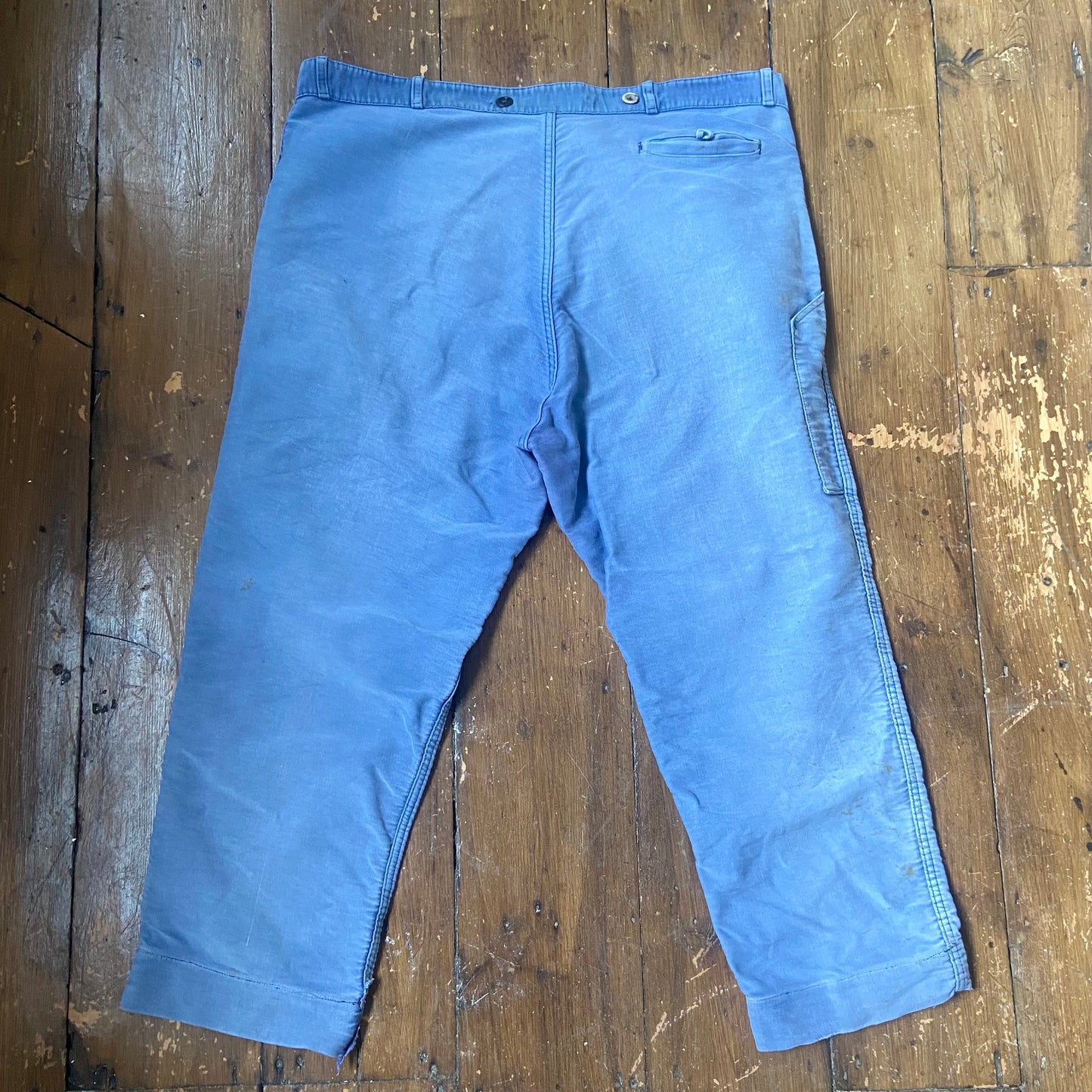 1950s French moleskin workwear trousers XL