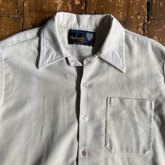 Circa 1970s Fustian (moleskin) shirt by Cudworth of Norden, size large