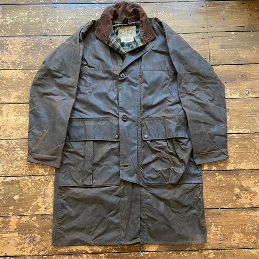 1960s/70s Maxproof wax cotton 3/4 length coat, L/XL