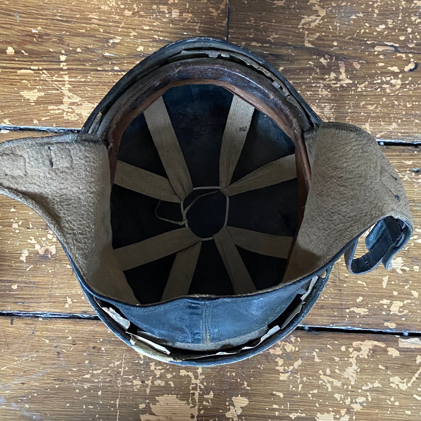1940s 'Centurion' motorcycle helmet with BSA decal