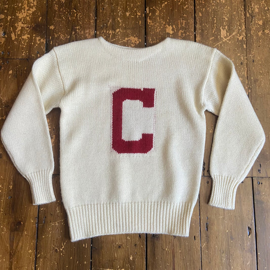1940s/50s style college/ varsity sweater, size small