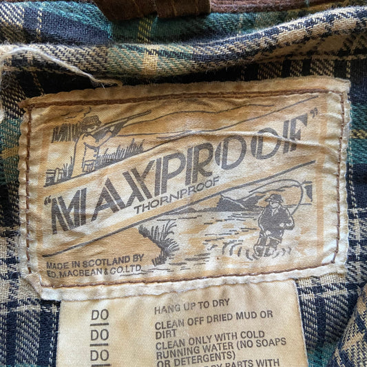 1960s/70s Maxproof wax cotton 3/4 length coat, L/XL