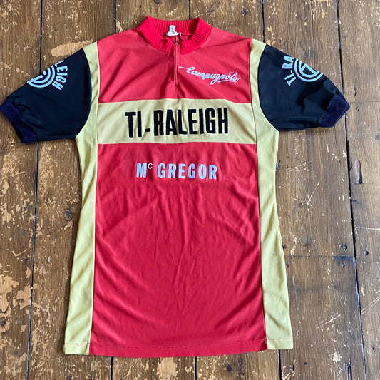 Genuine 1970s/80s TI-Raleigh cycling jersey, size medium