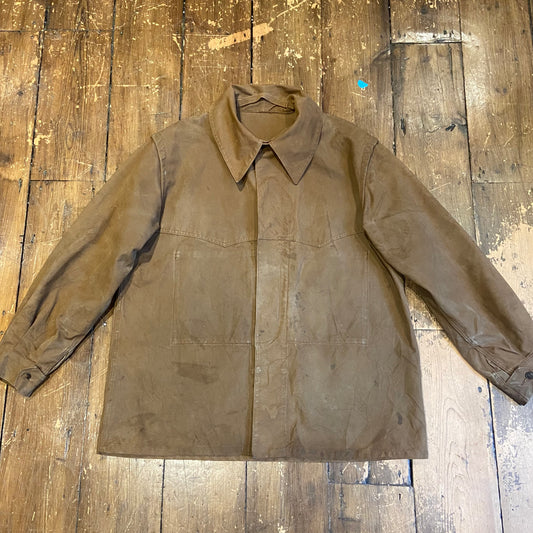 1940/50s duck canvas railway workers jacket L/XL
