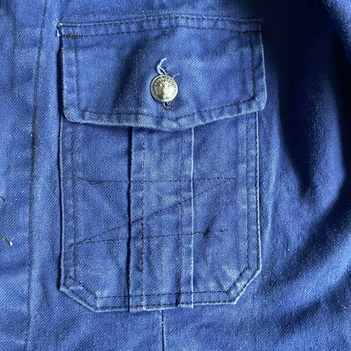 1950s/60s French Firefighters workwear jacket, size medium