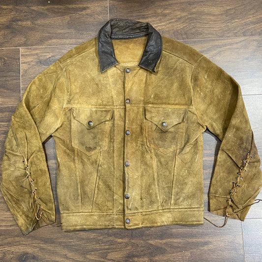 1950s Levi's shorthorn suede jacket size medium