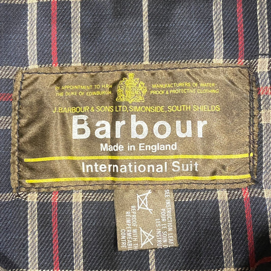 1970s Barbour International single crest gold label jacket mint condition size 44