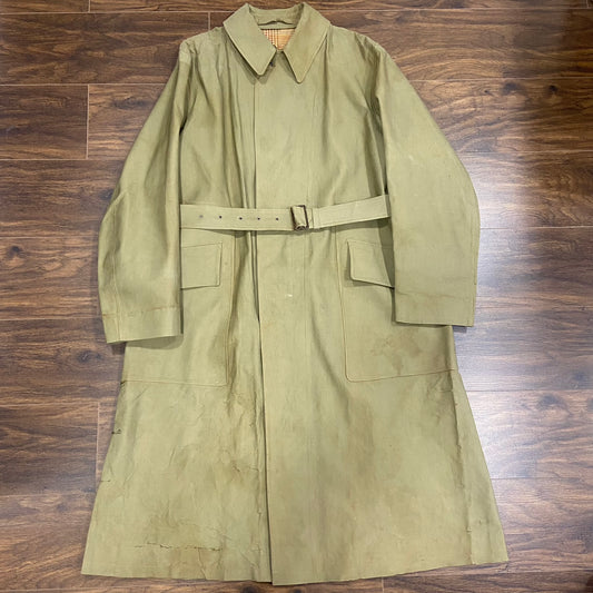 1954 British Army officers full length rubberized mackintosh XL
