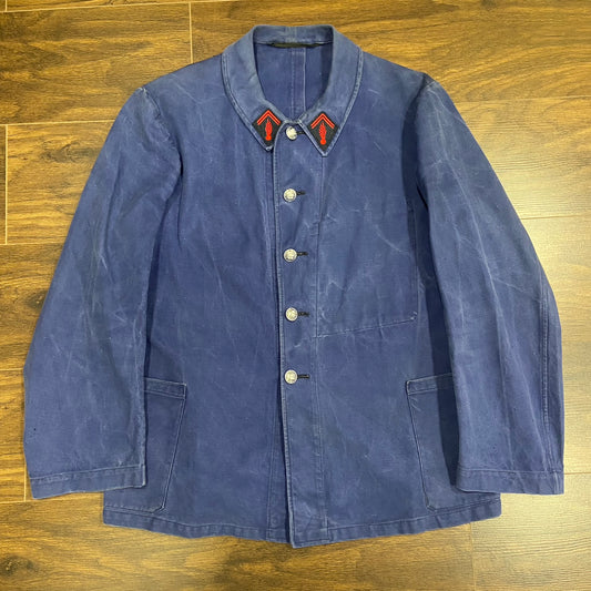 Circa 1940s French firefighters jacket, size large stunning
