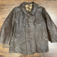 1950s French leather Le Corbusier brown leather workwear jacket large
