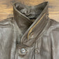 1950s French leather Le Corbusier brown leather workwear jacket large