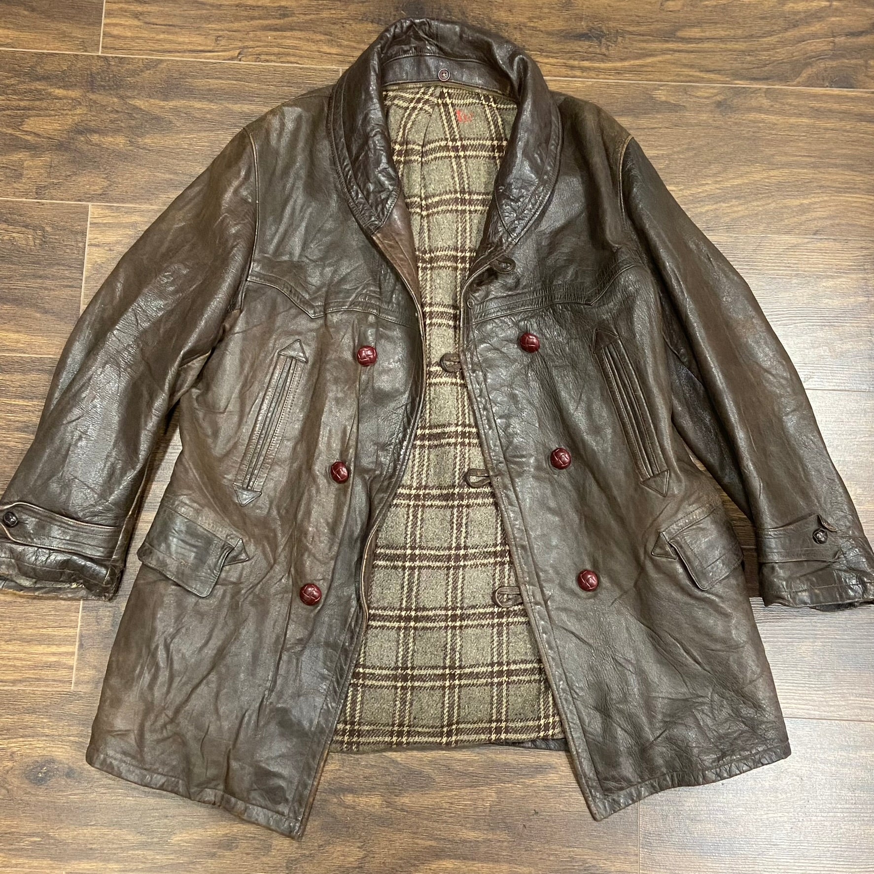 1940's Leather Coat