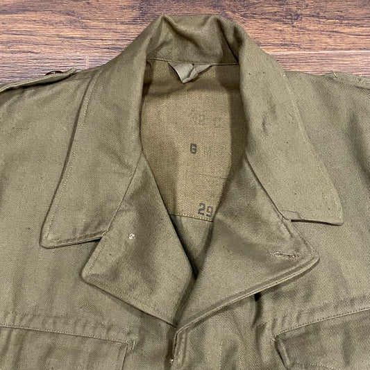 Deadstock 1952 dated French Army M47 jacket, size large