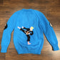 Hand knitted martial arts wool jumper small